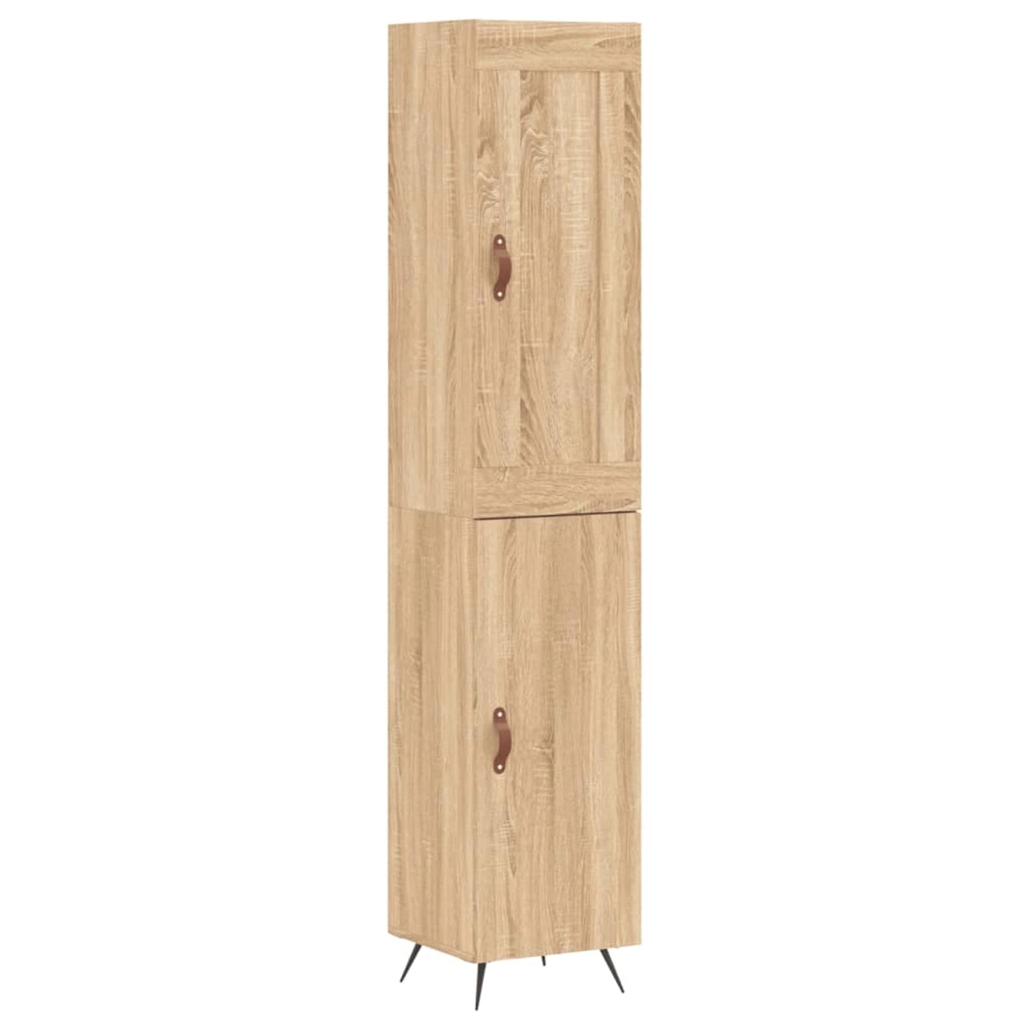 vidaXL Highboard Sonoma-Eiche 34,5x34x180 cm Holzwerkstoff 3200108 günstig online kaufen
