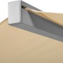 Detailaufnahme Marktschirm Natur, Ø 350cm, Schneider, mit Aluminiumrahmen.