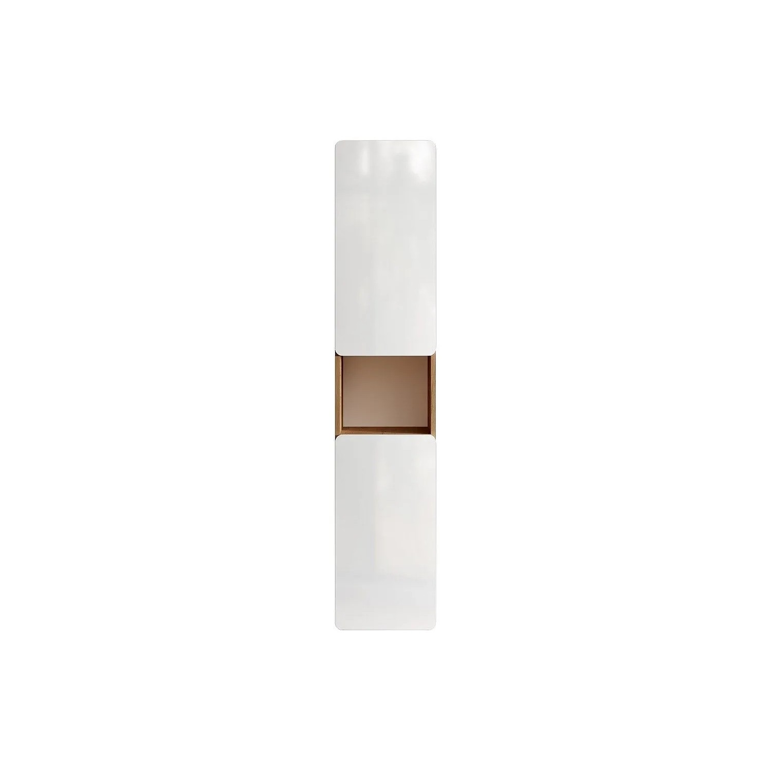 Vente-unique Badschrank Aruba Naturfarben Hell  Weiß 35 cm