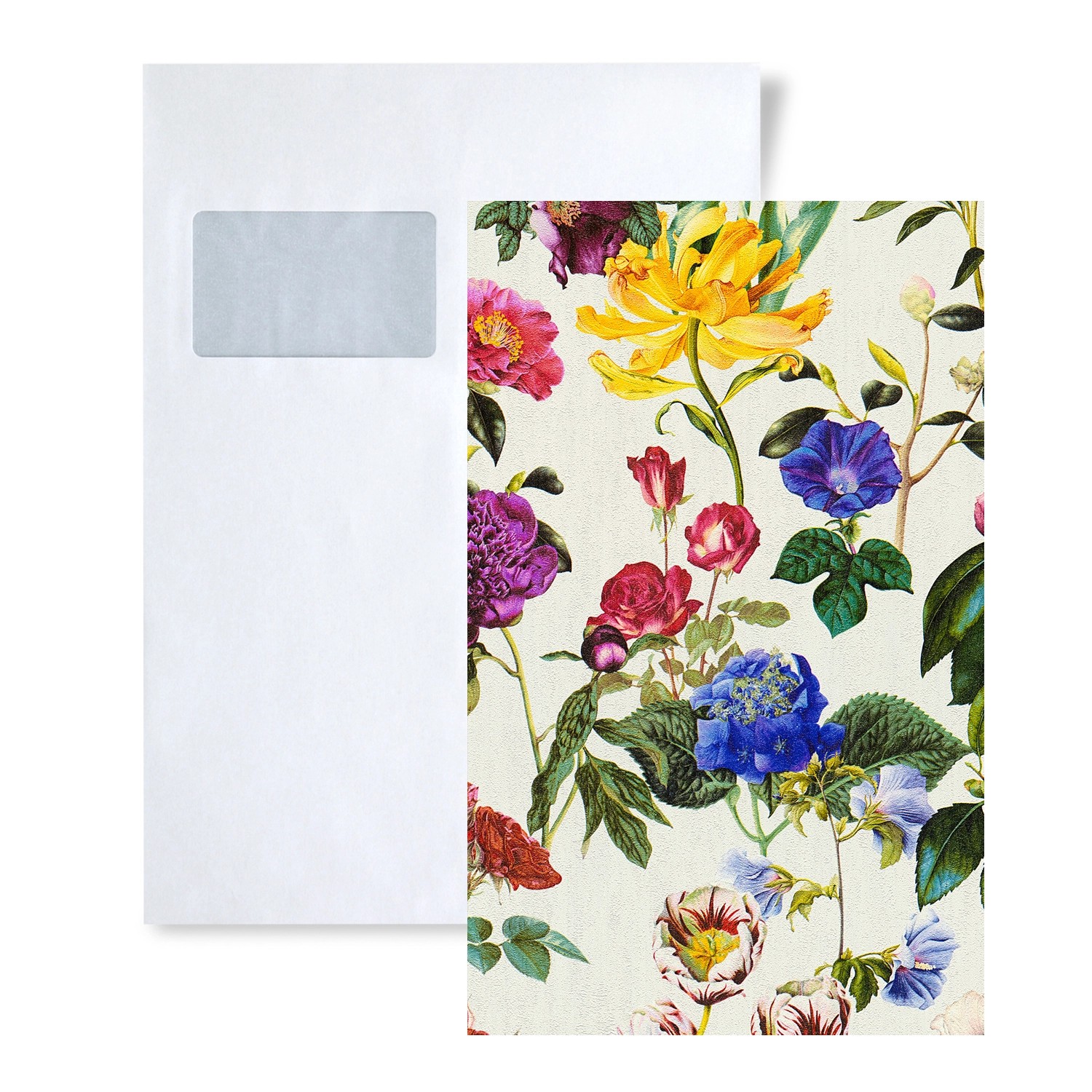 PROFHOME 1 MUSTERSTÜCK S-373361-GU DIN A4 MUSTER der Blumen Tapete günstig online kaufen