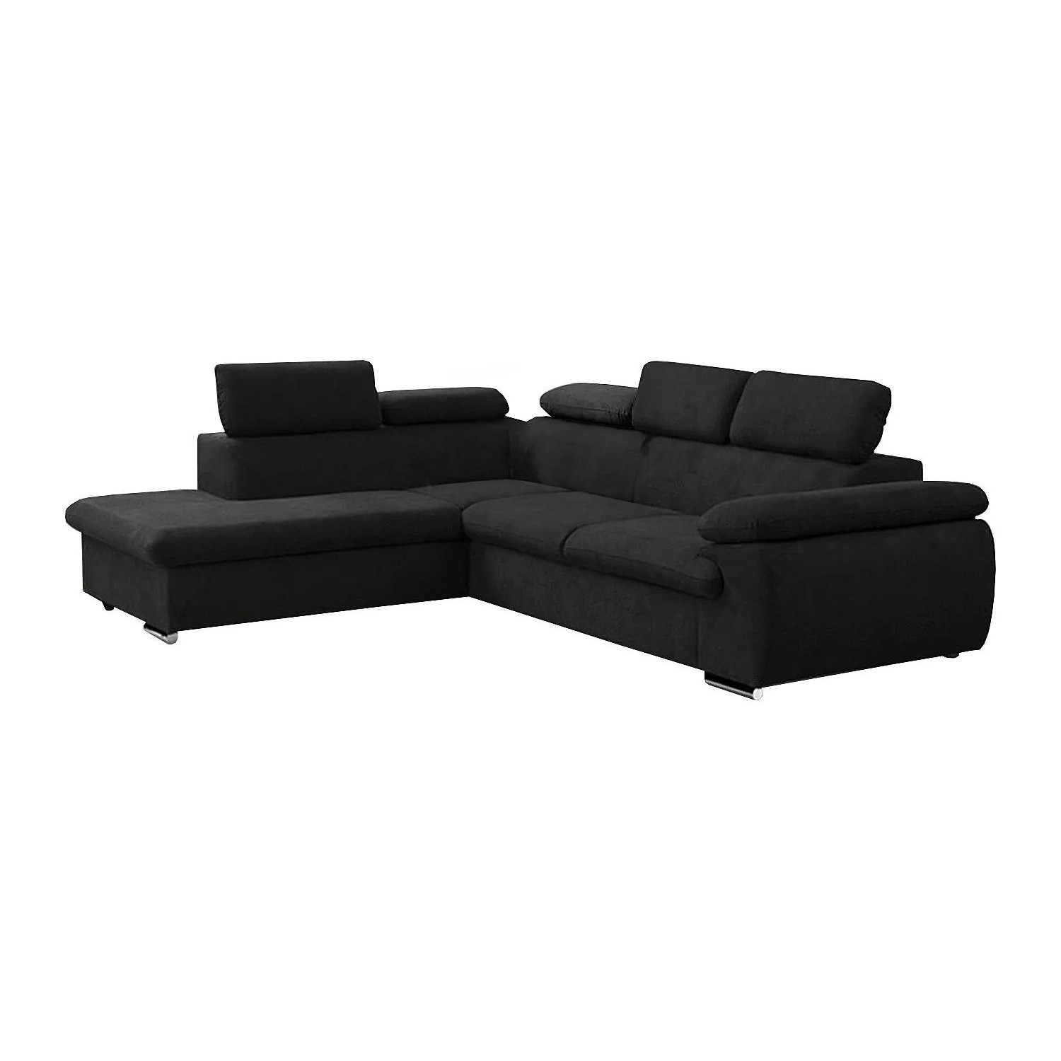 Vente-unique Schlafsofa Fabien Schwarz 271 cm