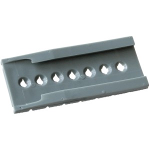 Graues Wigasil Brüstungs-Set Montagesystem für Fensterbänke mit Löchern.