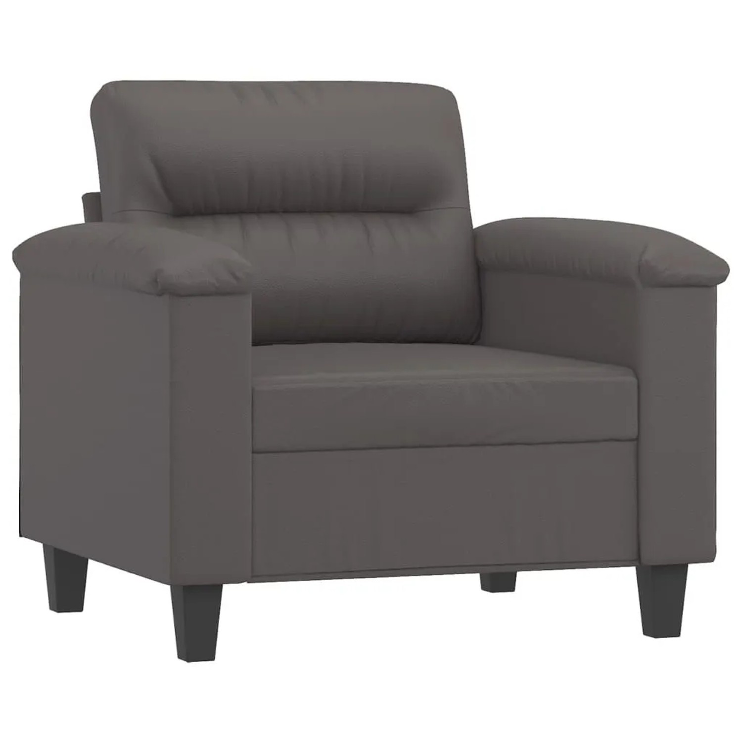 vidaXL Sessel Grau 60 cm Kunstleder 359575