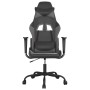 vidaXL Gaming-Stuhl mit Massagefunktion Schwarz und Grau Kunstleder 345403_3