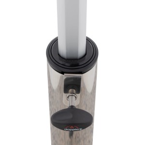 Doppler Reduzierring für Expert Mittelmast Schirmständer, 60x60 cm, Schwarz.