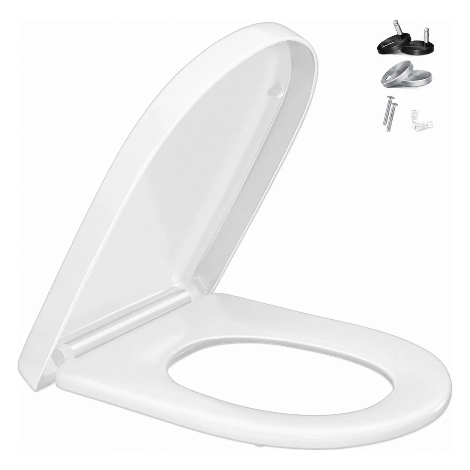 KESSER WC-Sitz D-Form mit Absenkautomatik und Softclose Weiß