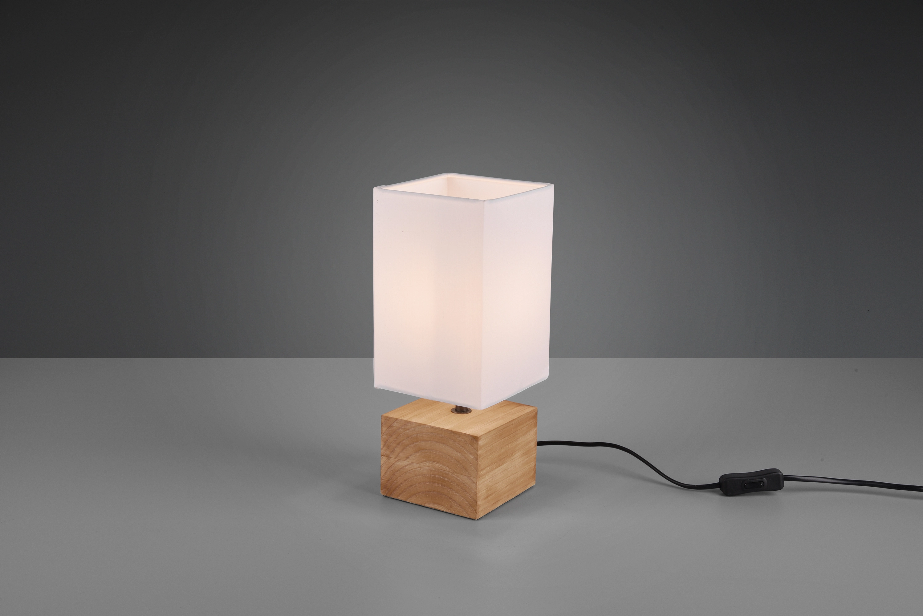 Reality Tischlampe Woody 30 x 12 x 12 cm Naturholz-Weiß kaufen bei OBI | Tischlampen