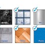 Untergründe für Tesa Loxx Seifenablage: Fliesen, Marmor, Glas, Metall, Stein, Zement, Holz, Kunststoff, UV-beständig.