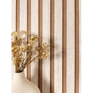 Newroom Vliestapete Berrin Bronze Holzpaneele Modern Strukturiert FSC®
