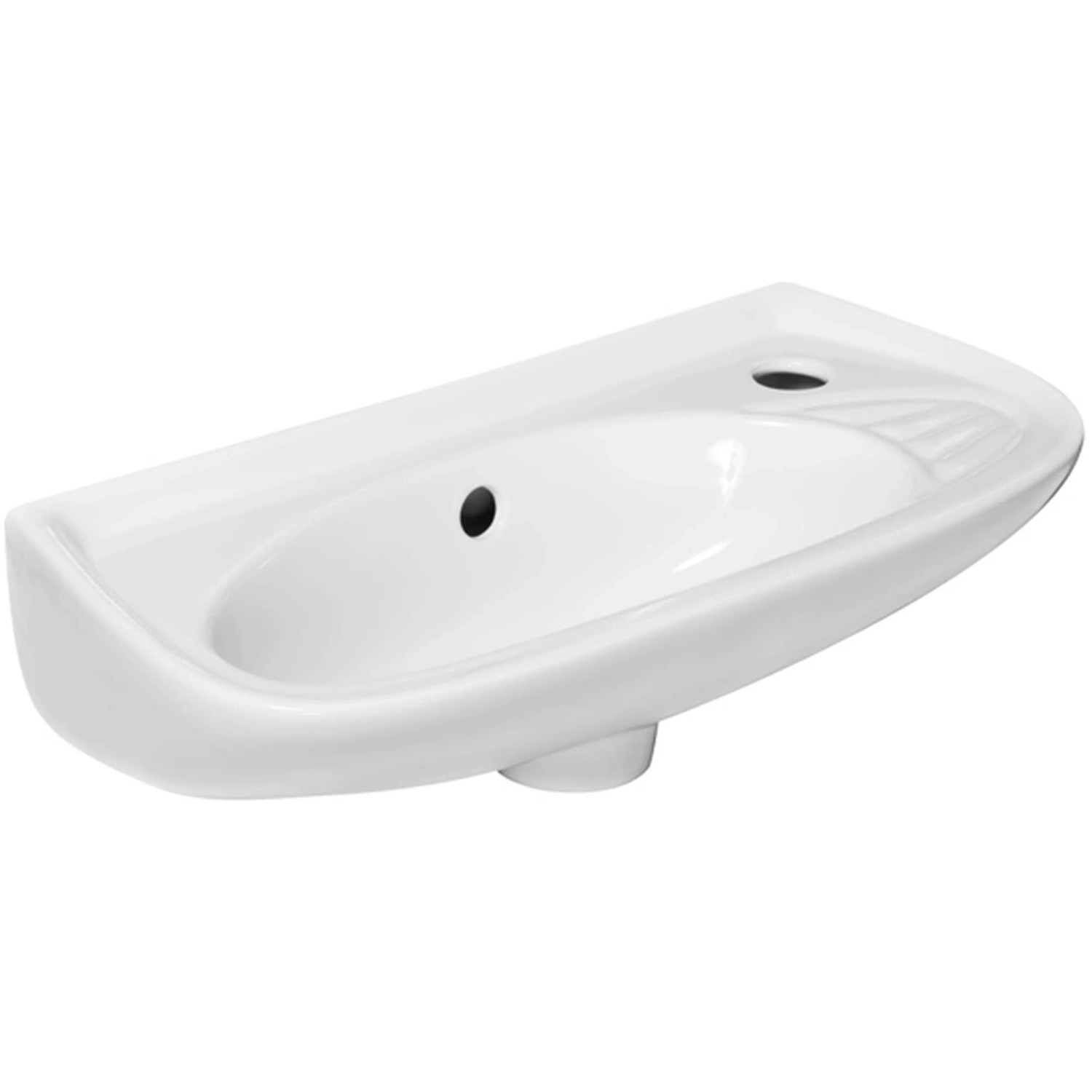 Kerra Wandwaschbecken ELF Slim Weiß Glänzend