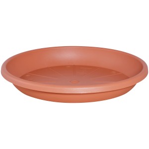 Geli Untersetzer Cylindro, Ø 37cm, Terrakotta, aus Kunststoff für Blumentöpfe.