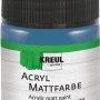 Kreul Acrylfarbe Matt Stahlblau, 50ml, für Bastelarbeiten und DIY-Projekte.