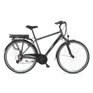 Telefunken Trekking E-Bike mit 21-Gang Shimano Schaltung und Hinterradmotor.