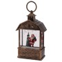 Hängende LED Laterne mit Weihnachtsmann und Tanne, 14cm, 4fach sortiert, Weihnachtsdeko.