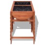 Brauner vidaXL Blumenkasten aus Holz, 100x50x71 cm, für Garten, Balkon oder Terrasse.