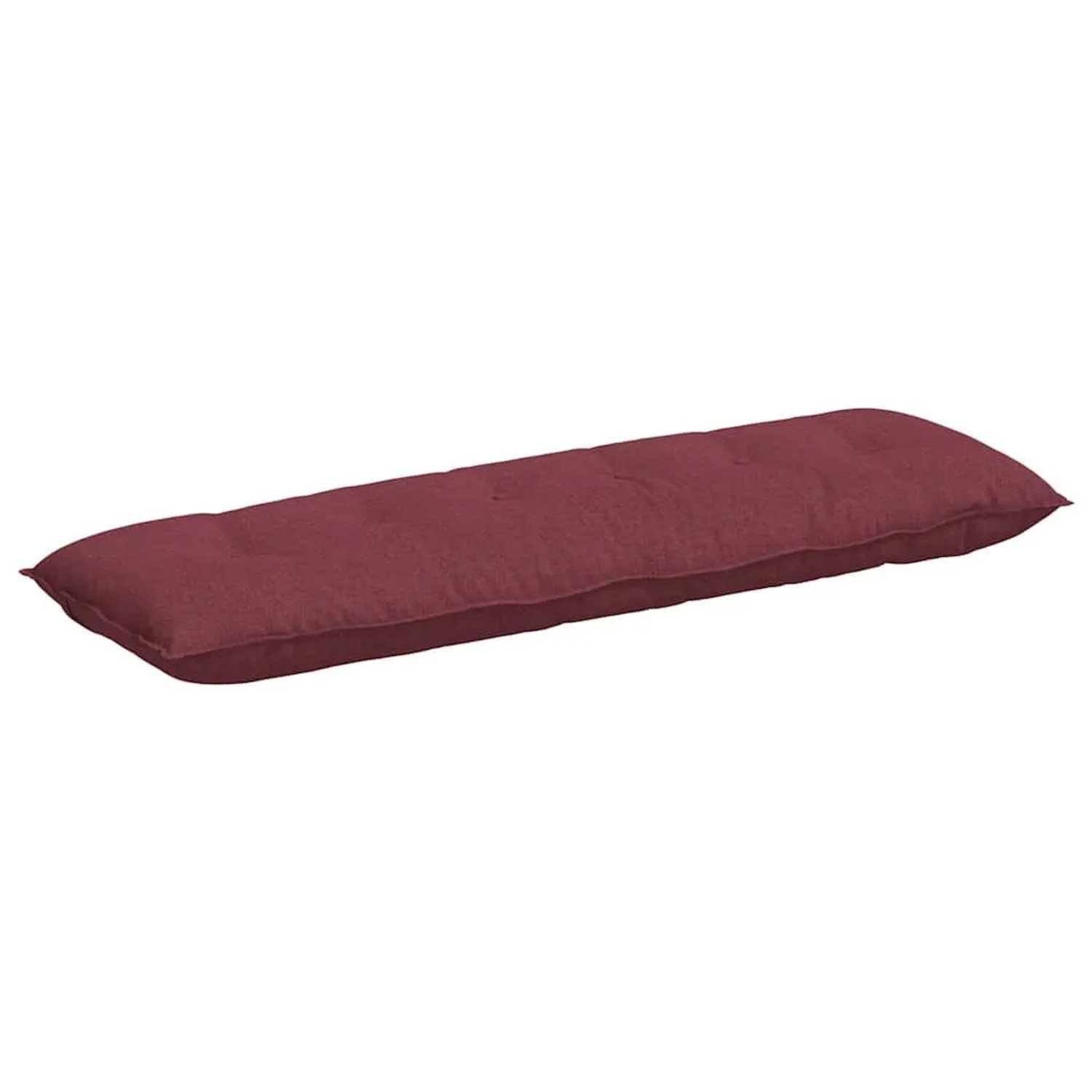 vidaXL Rückenkissen Weinrot 160 x 19 x 50 cm Stoff 42014876