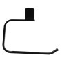 Schwarzer, matter Spirella Handtuchhalter Taku, 22x7x19 cm, aus Edelstahl.