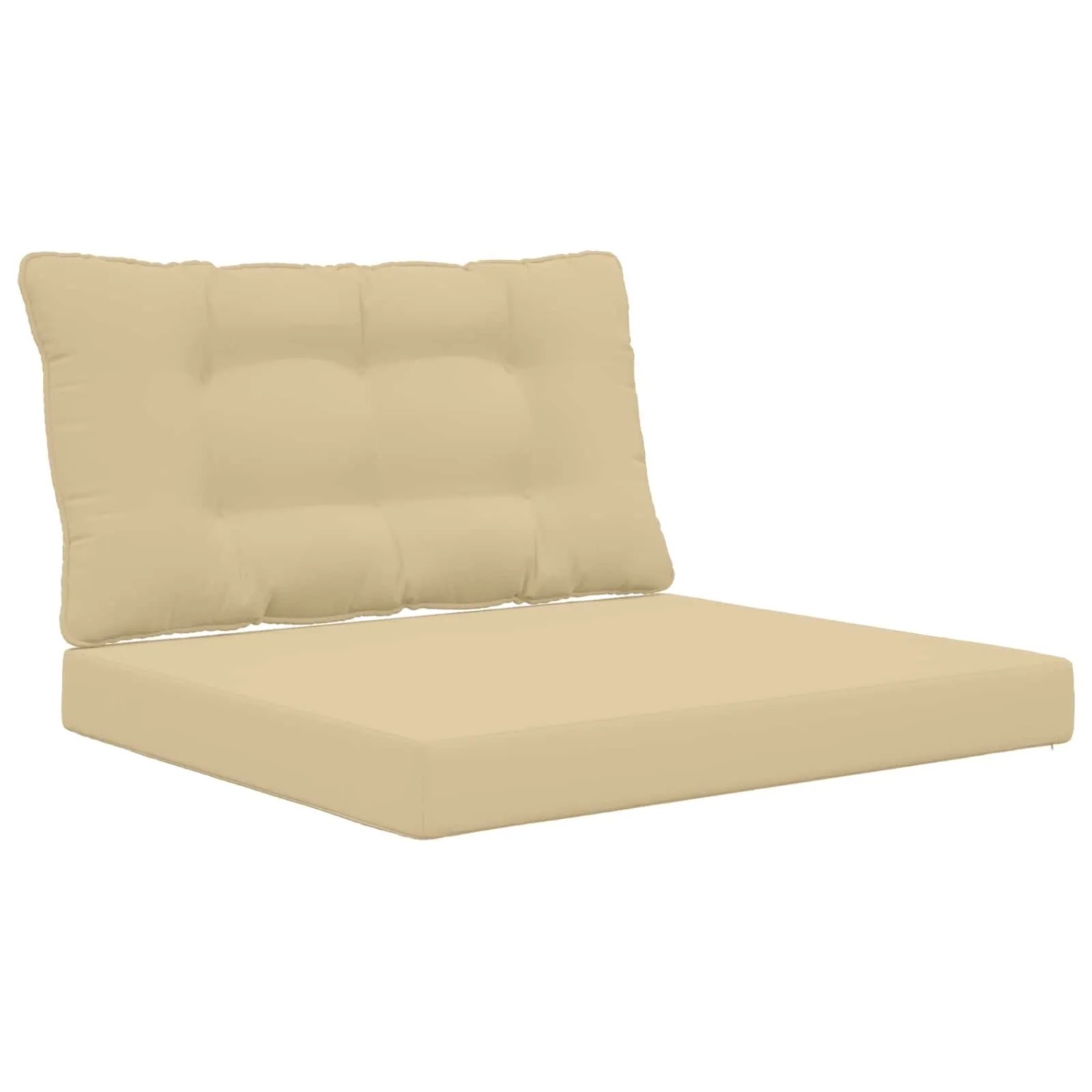 vidaXL Sofakissen für Draußen 2-Tlg Beige Polyester 900900