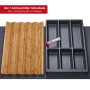SOTECH ORGA-BOX Vario SET 7 Anthrazit für 80er Schublade Besteckeinsatz Gewürzeinsatz Antirutschmatte Orga-Weave_2