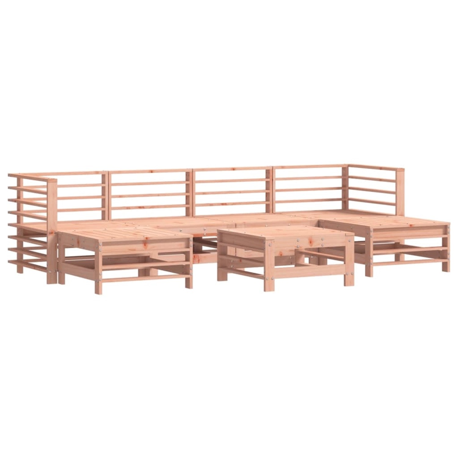 vidaXL 7-tlg Garten-Lounge-Set Massivholz Douglasie Modell 20