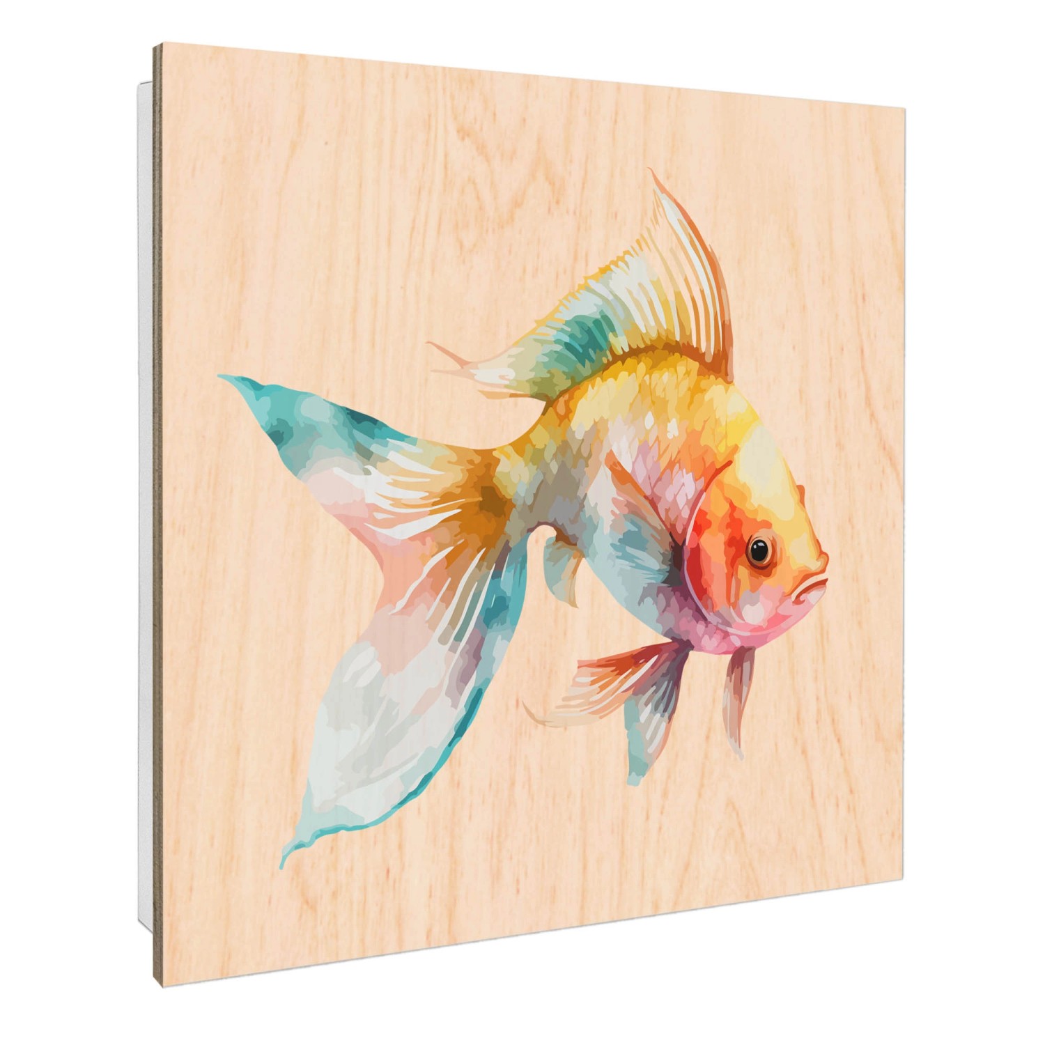 Banjado Schlüsselkasten mit Holzfront 30x30cm Weiß Scharnier Links 50 Haken günstig online kaufen