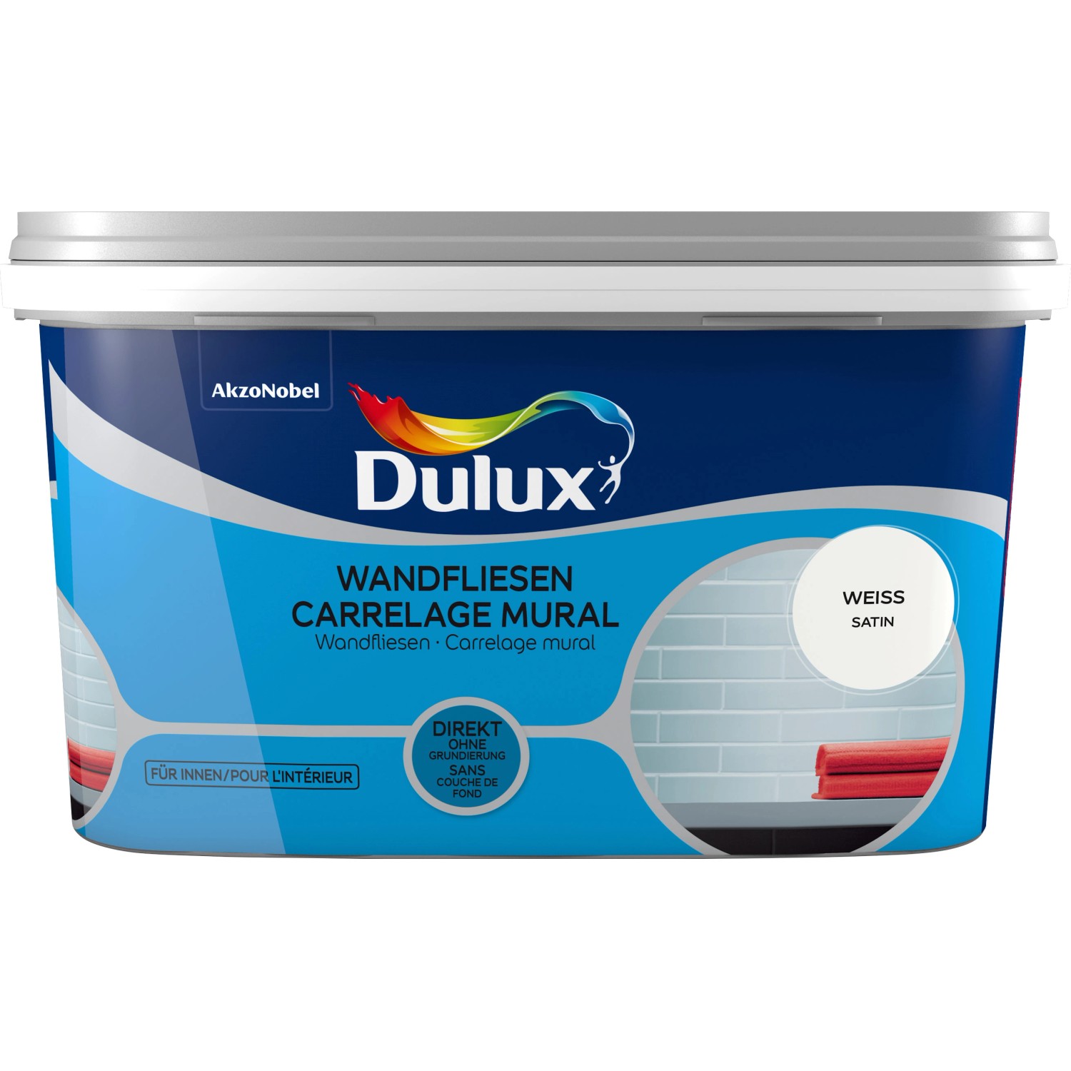 Dulux Fresh Up Wandfliesenlack Satin Weiß 2 l