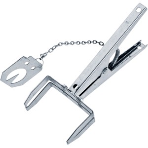 Gardigo Wühlmaus-Zangenfalle aus Metall, Detailansicht. Effektive Wühlmausbekämpfung für den Garten.