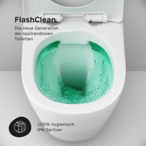 AM.PM WC Set Wand WC Vorwandelement Drückerplatte Toilette mit Spülkasten Komplett IIS90151.XB1701