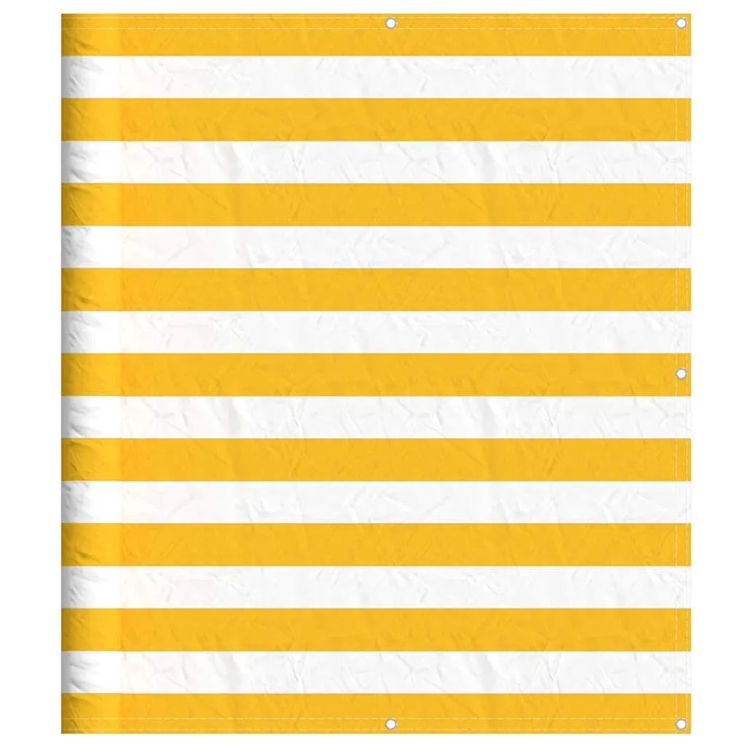 vidaXL Balkon-Sichtschutz Gelb und Weiß Gestreift 120x800 cm 42002046 günstig online kaufen