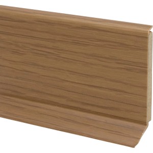 Kernsockelleiste 60 in Eiche Natur, 15x60x2550 mm. Fußleiste für perfekten Wandabschluss.