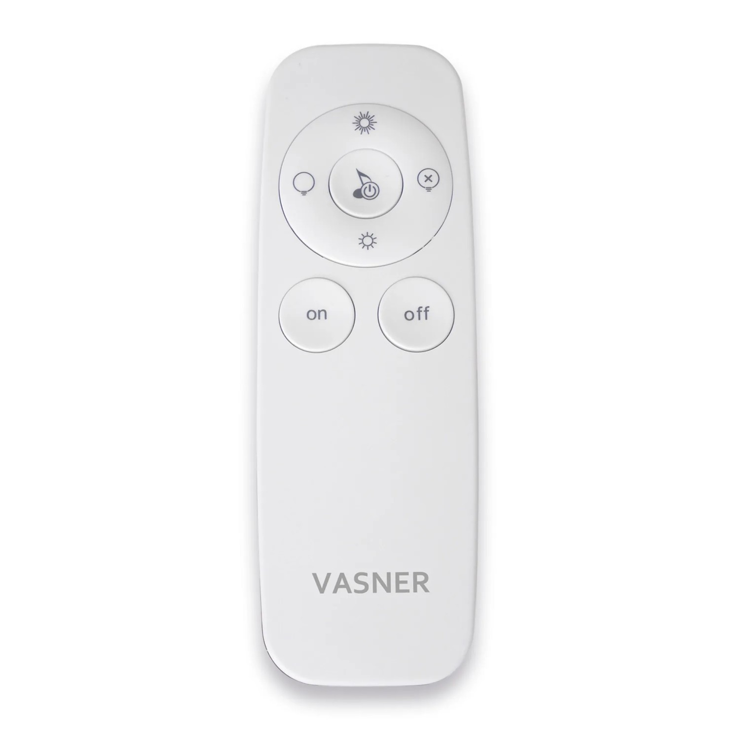 Fernbedienung für VASNER Appino BEATZZ Infrarot-Heizstrahler, weiß.