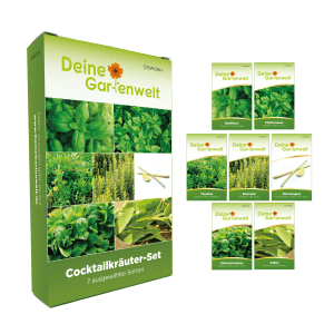Deine Gartenwelt Cocktail Kräuter Samen-Set mit 7 Sorten
