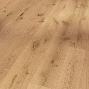 Heller Parador Parkett Classic 3025 Eiche Chianti Weiß, matte Landhausdielen Optik.