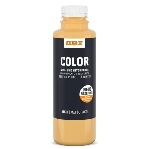 OBI Color Voll- und Abtönfarbe 500ml in Ocker. Ideal zum Abtönen von Farben und zum Basteln.