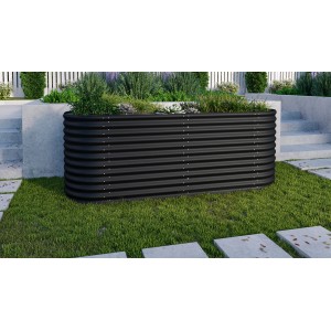 Vitavia Hochbeet-Erweiterung Stretched 858, schwarz, 80 cm breit. Zubehör für Hochbeete.