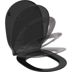 Ideal Standard Connect Air WC-Sitz, Softclosing, Wrapover, Schwarz.