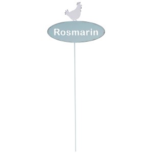 Dobar Kräuterstecker Design Rosmarin Blau 20 cm x 53,5 cm