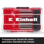 Einhell Bit-Set M-Case, 16-teilig, mit 90 mm Bits in transparenter Aufbewahrungsbox.