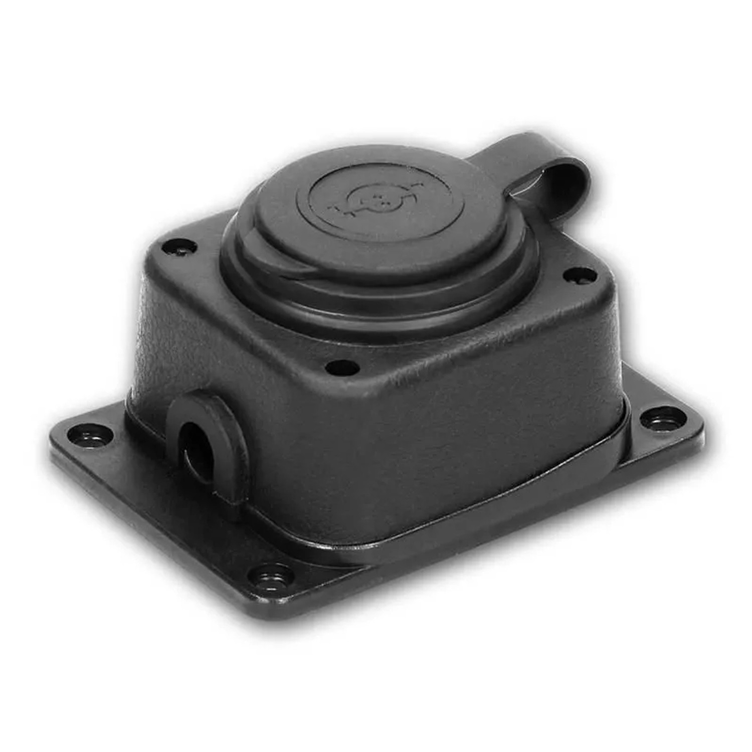 world-trading-net Aufbau-Schutzkontakt-Steckdose 1-fach IP44 Deckel