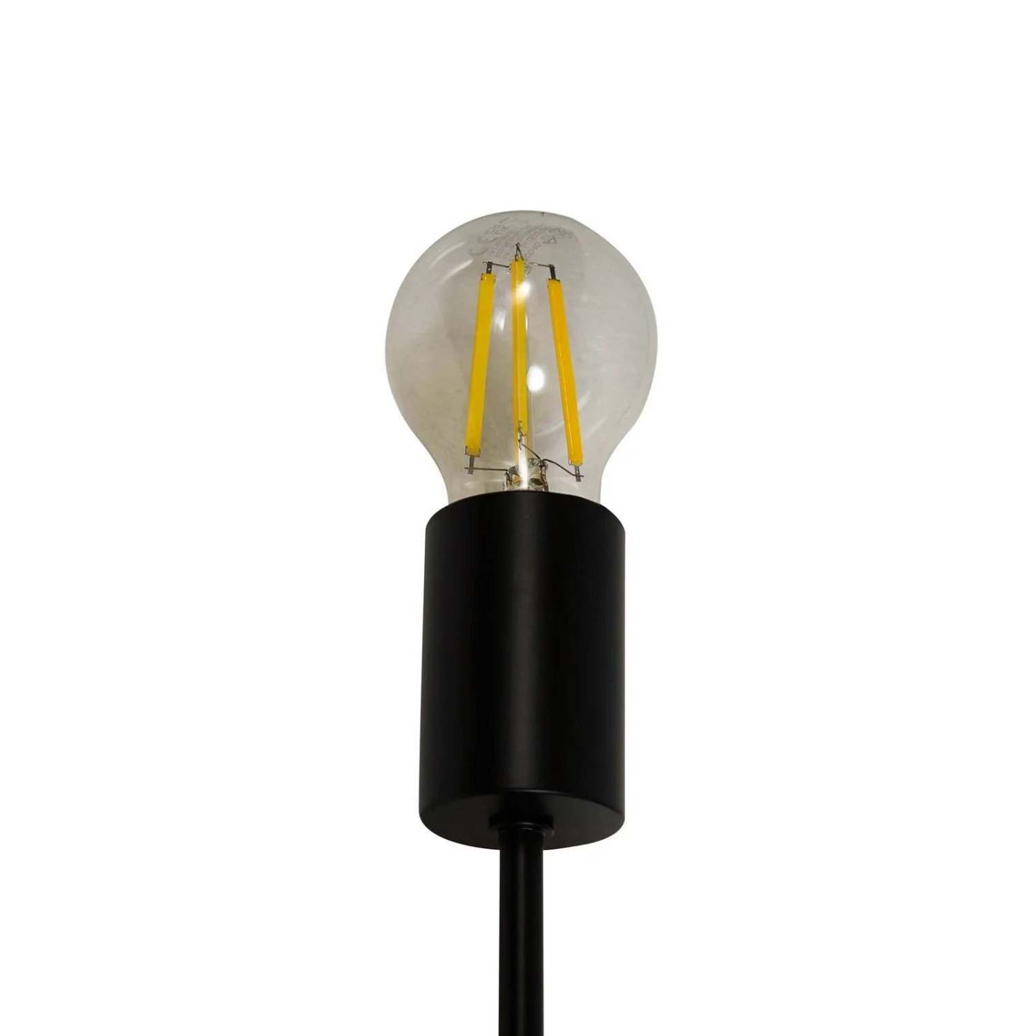 Moderne Lucande Stehlampe Kestralia, weißes Glas, 1-flammig, E27 für Wohnzimmer
