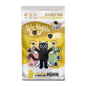 Lucky Lou Katzen-Trockenfutter Geflügel & Huhn, 1,7kg Packung.