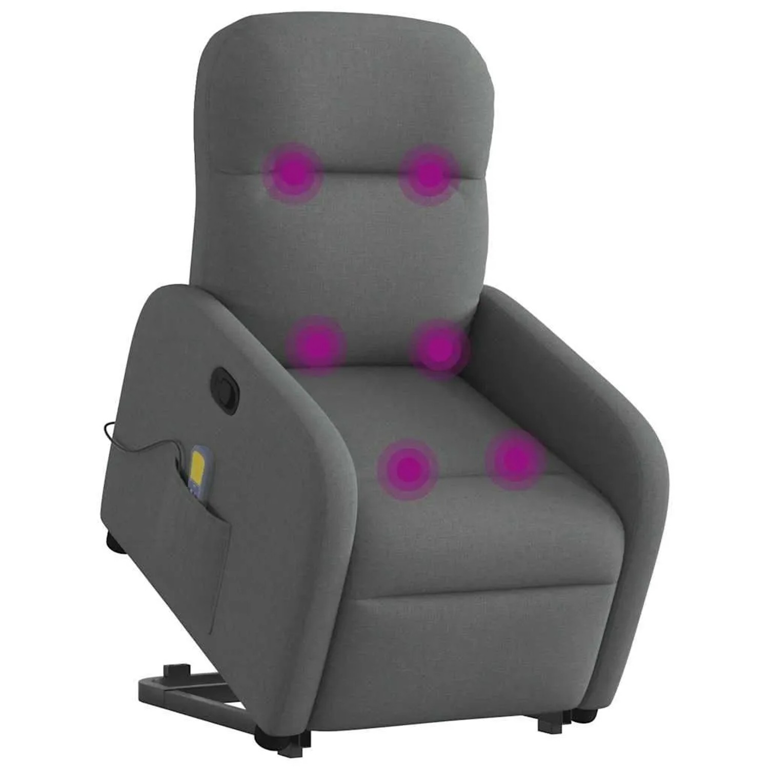 vidaXL Massagesessel mit Aufstehhilfe Dunkelgrau Stoff 3302983 günstig online kaufen