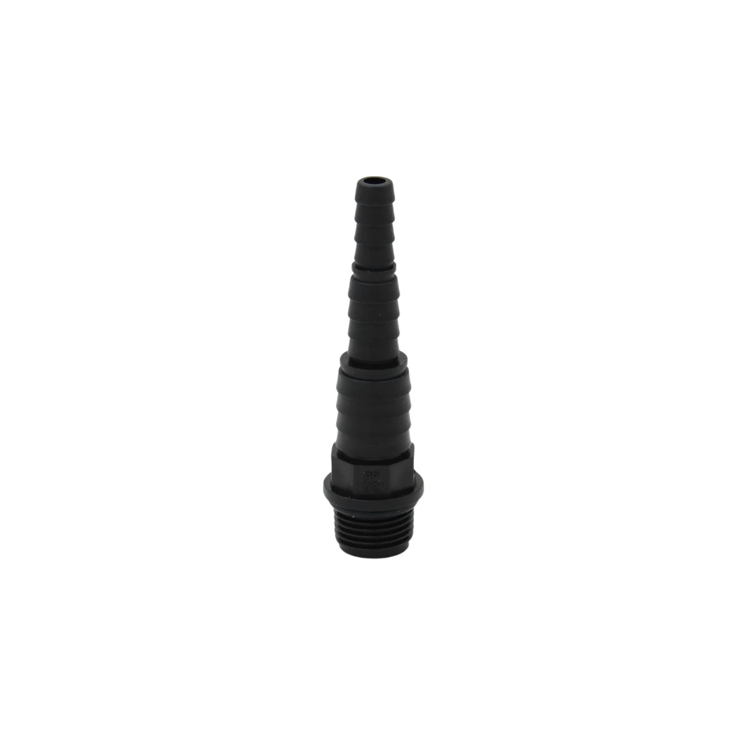 Stufen-Schlauchtülle 21 mm (G 1/2 Zoll) AG auf Schlauchtülle 19/13/10 mm PP