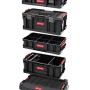 PROREGAL QBRICK Werkzeugkoffer-Set mit Transportroller, schwarz, Traglast 100kg.