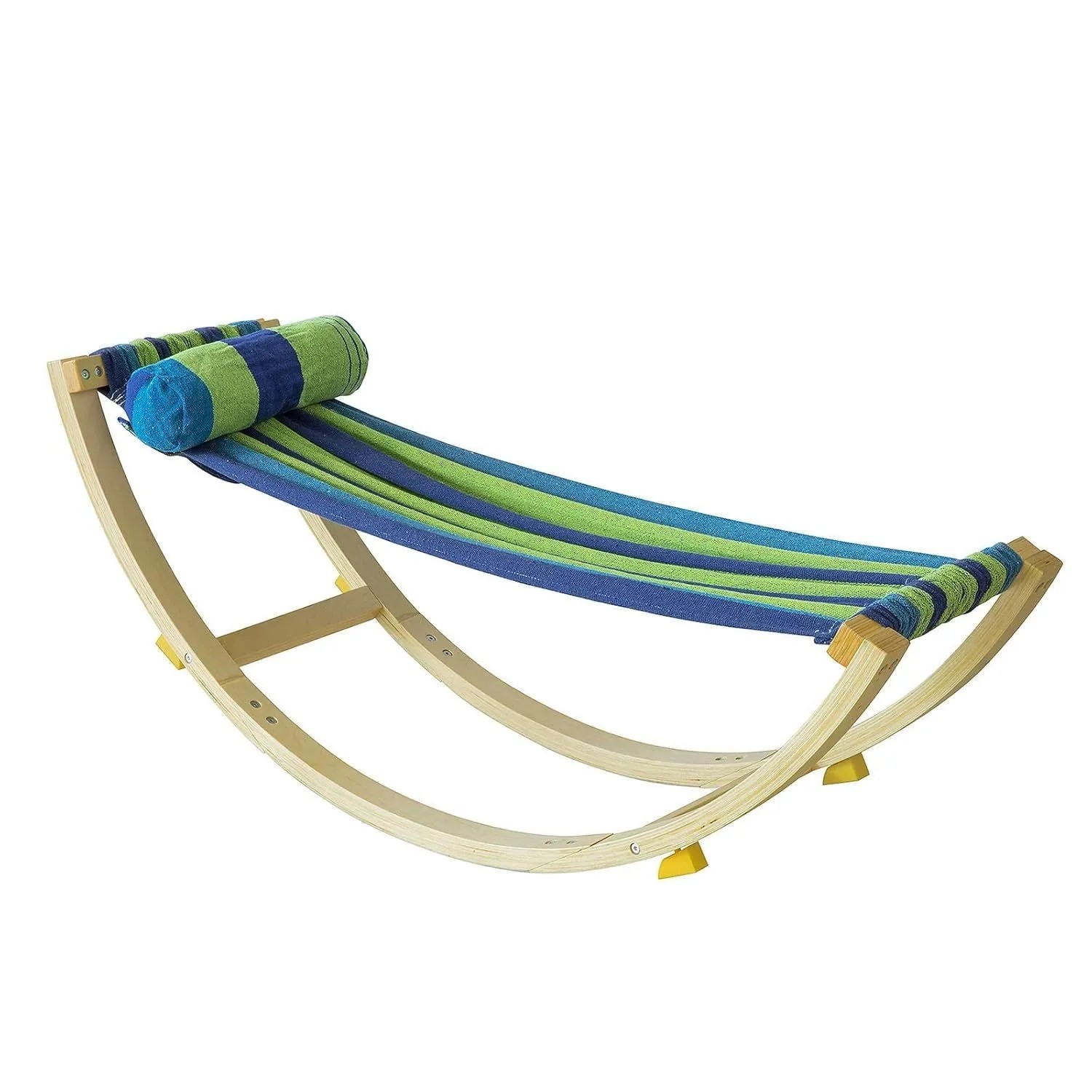 SoBuy Hängematte Kinder mit Sicherheitsstopper Schaukelliege Bunt 122x48x36 günstig online kaufen