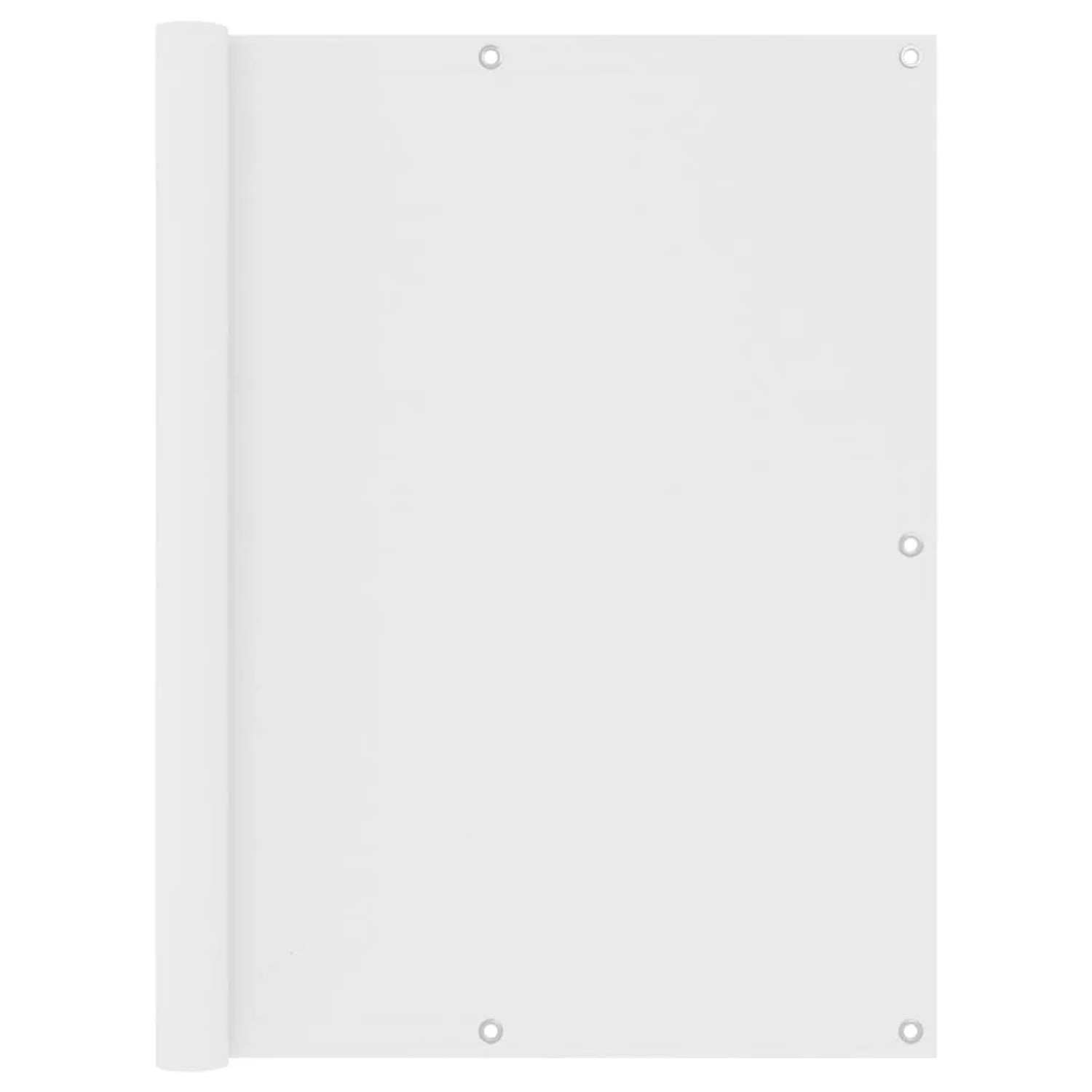 vidaXL Balkon-Sichtschutz Weiß 120x400 cm Oxford-Gewebe 134897