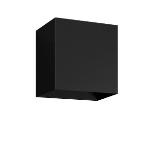 Schwarze Philips Hue Resonate LED-Außenwandleuchte für stimmungsvolle Beleuchtung.