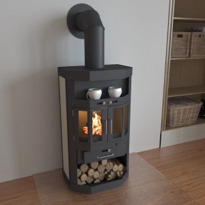 Victoria Kaminofen Taro 2 mit Keramikverkleidung und 9,04 kW