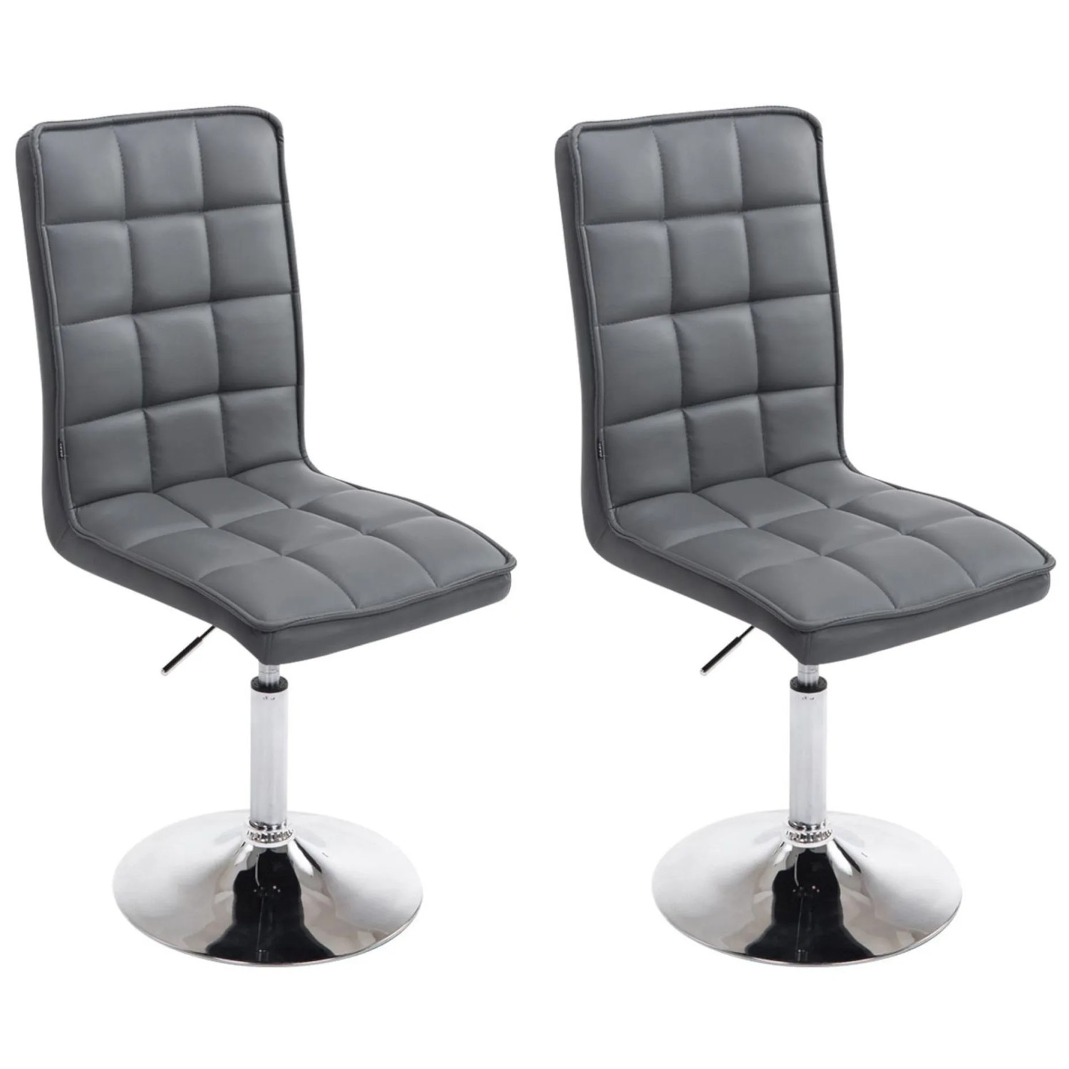 CLP 2er Set Esszimmerstühle Peking V2 Grau