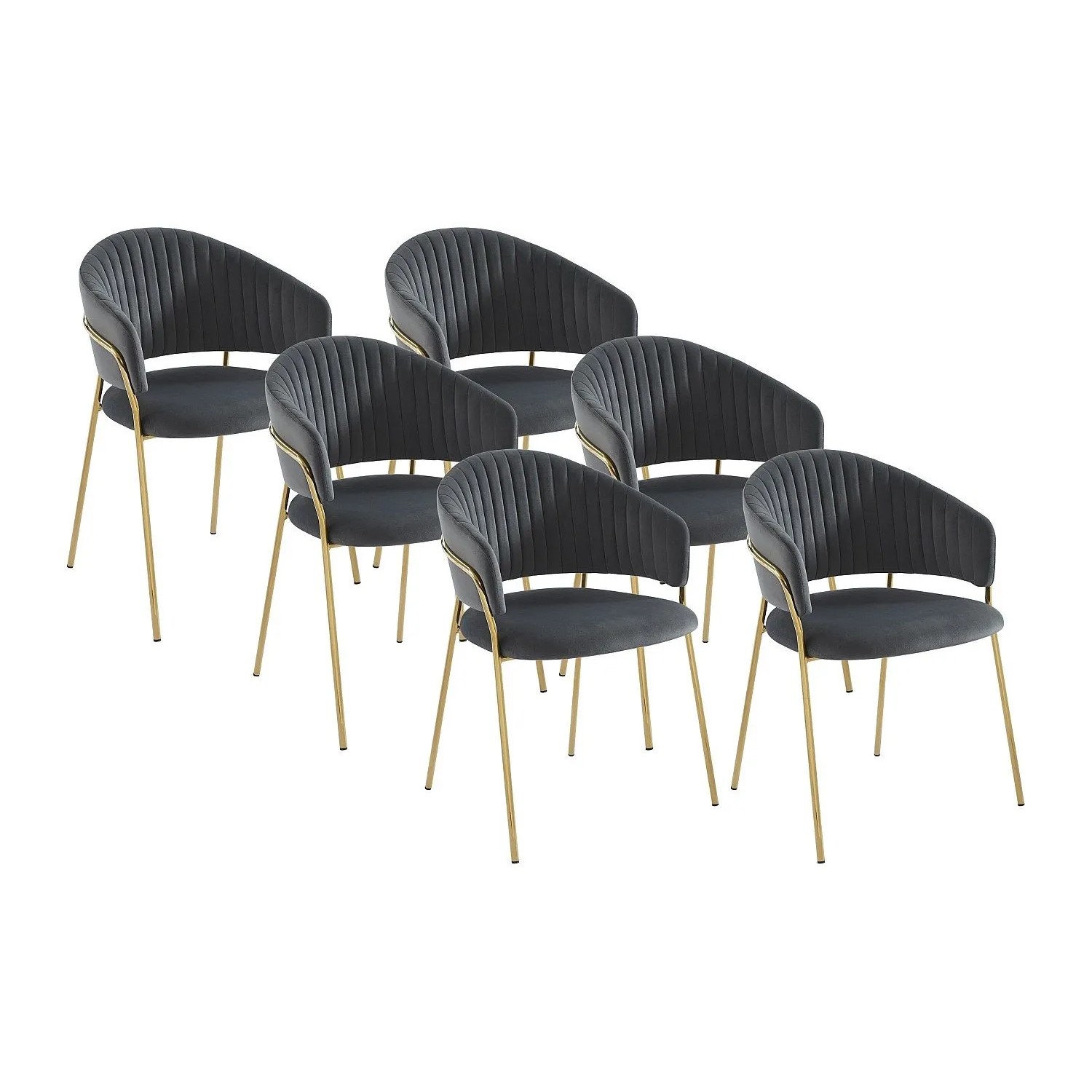 Vente-unique Stuhl Madolia Grau 55 cm